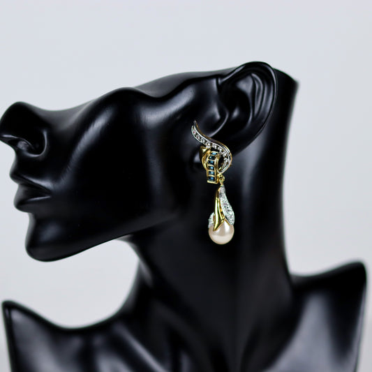 Golden Lumière Earrings, From Fayzes Gemstones