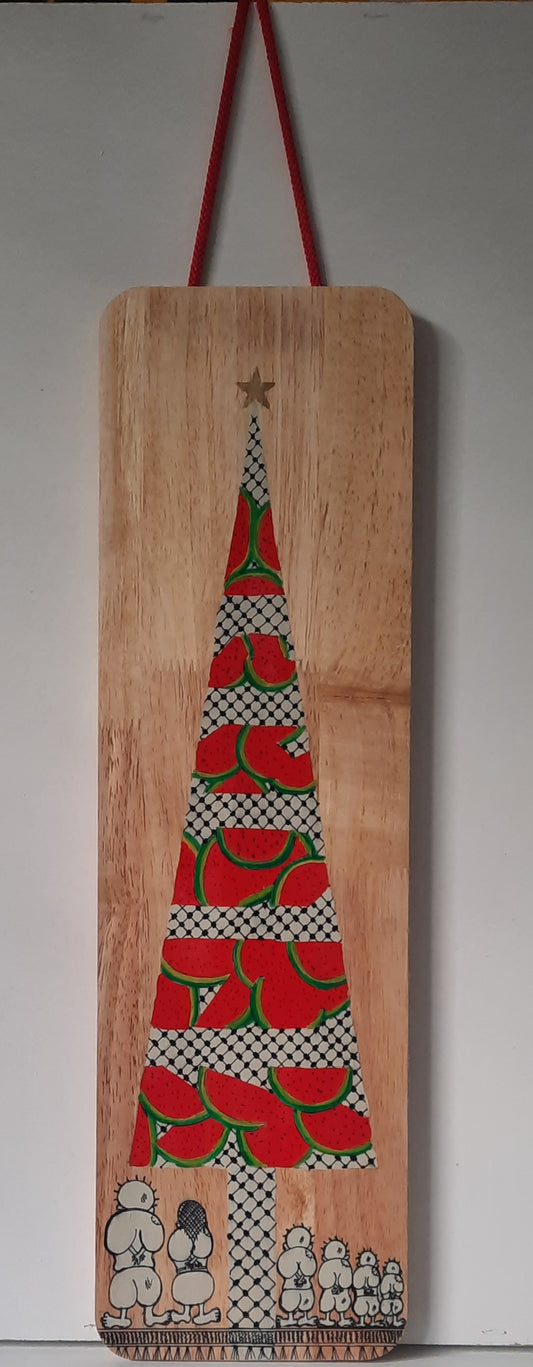 Christmas Wood Board, By Grasso's Art