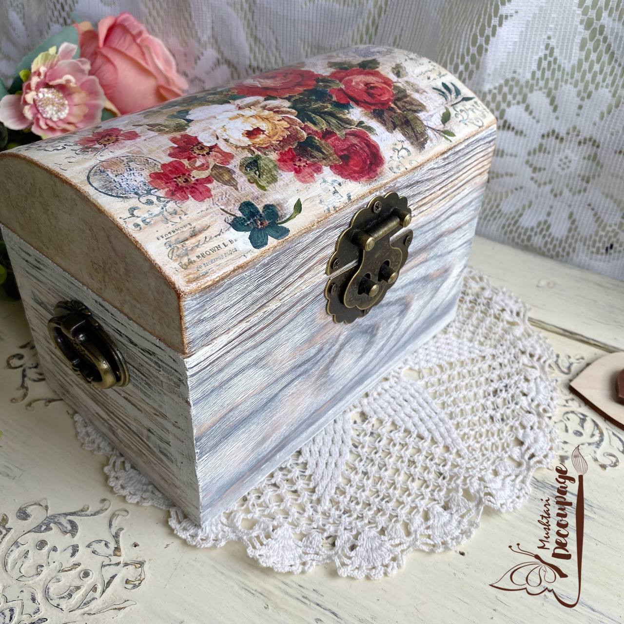 Wooden Box (9*12*12cm), From Mushtari Decoupage