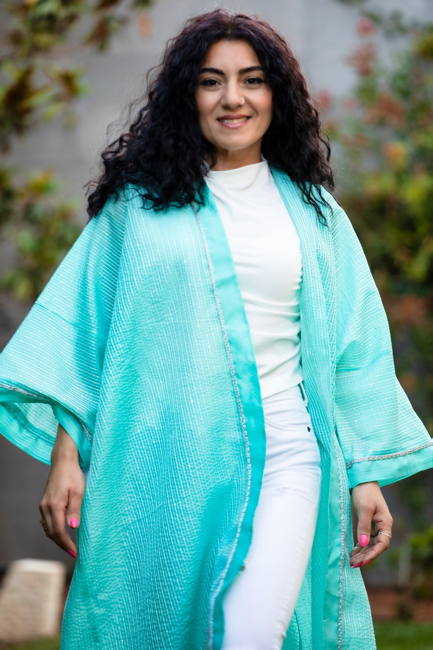 Baby Blue Summer Kimono, From Wisam Collection