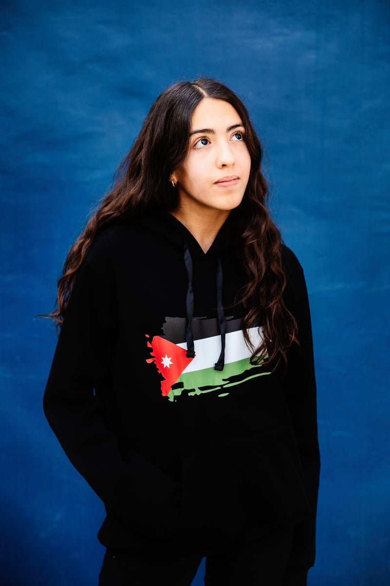 Jordan Flag Print Hoodie, From Re-Mind