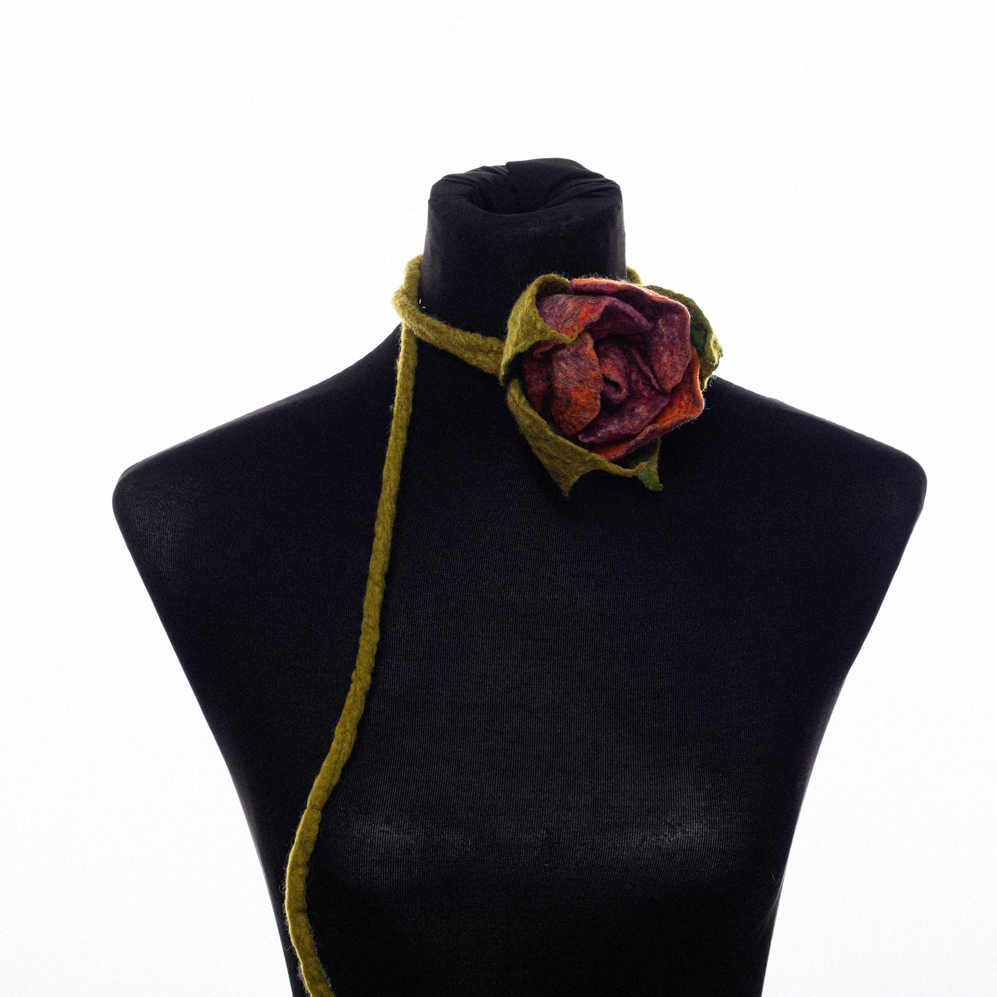 Wetfelted Flower Accessory for Head Or Neck, By Wooolbox