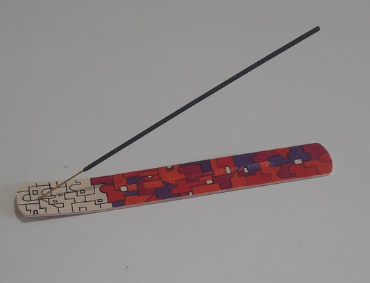 Wooden Incense Holder - Acrylic Paint, From Grasso’s Art