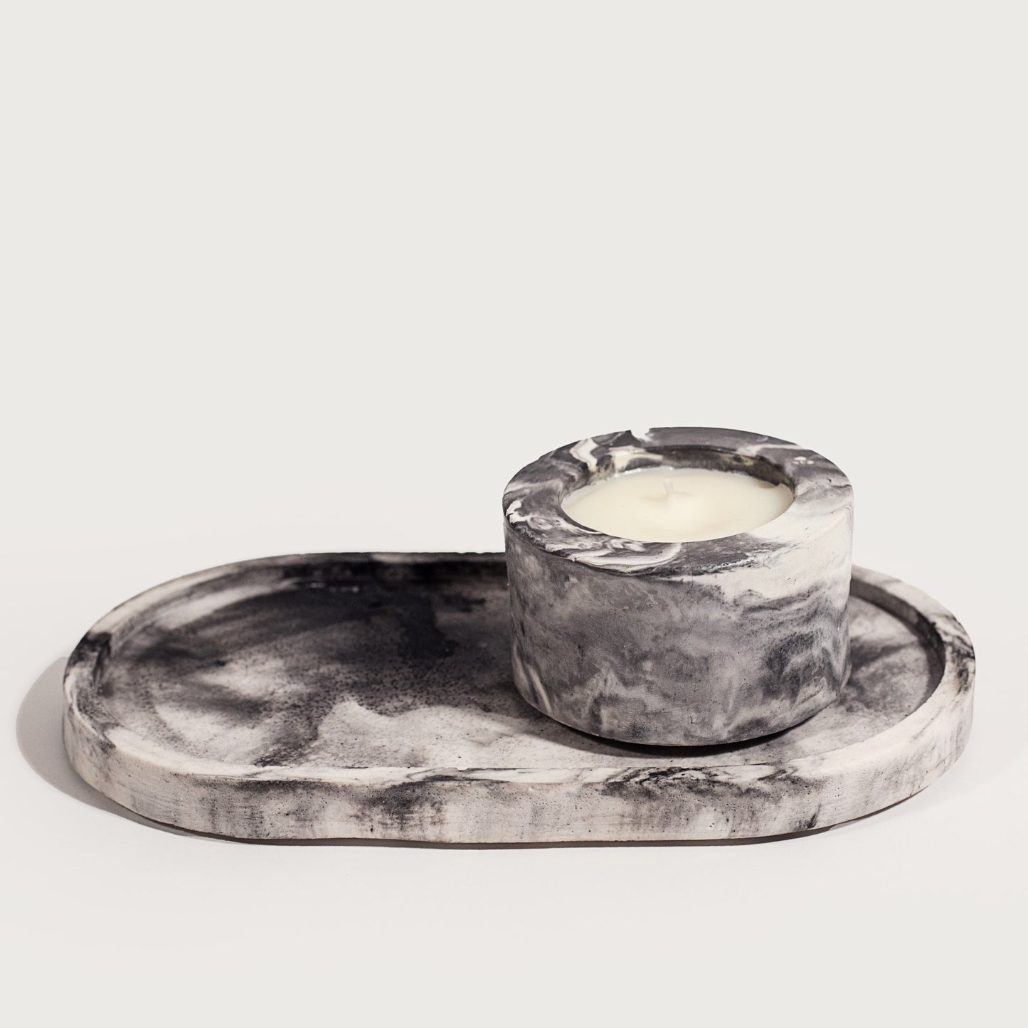 Tray Pot candle Set, by MonArtist