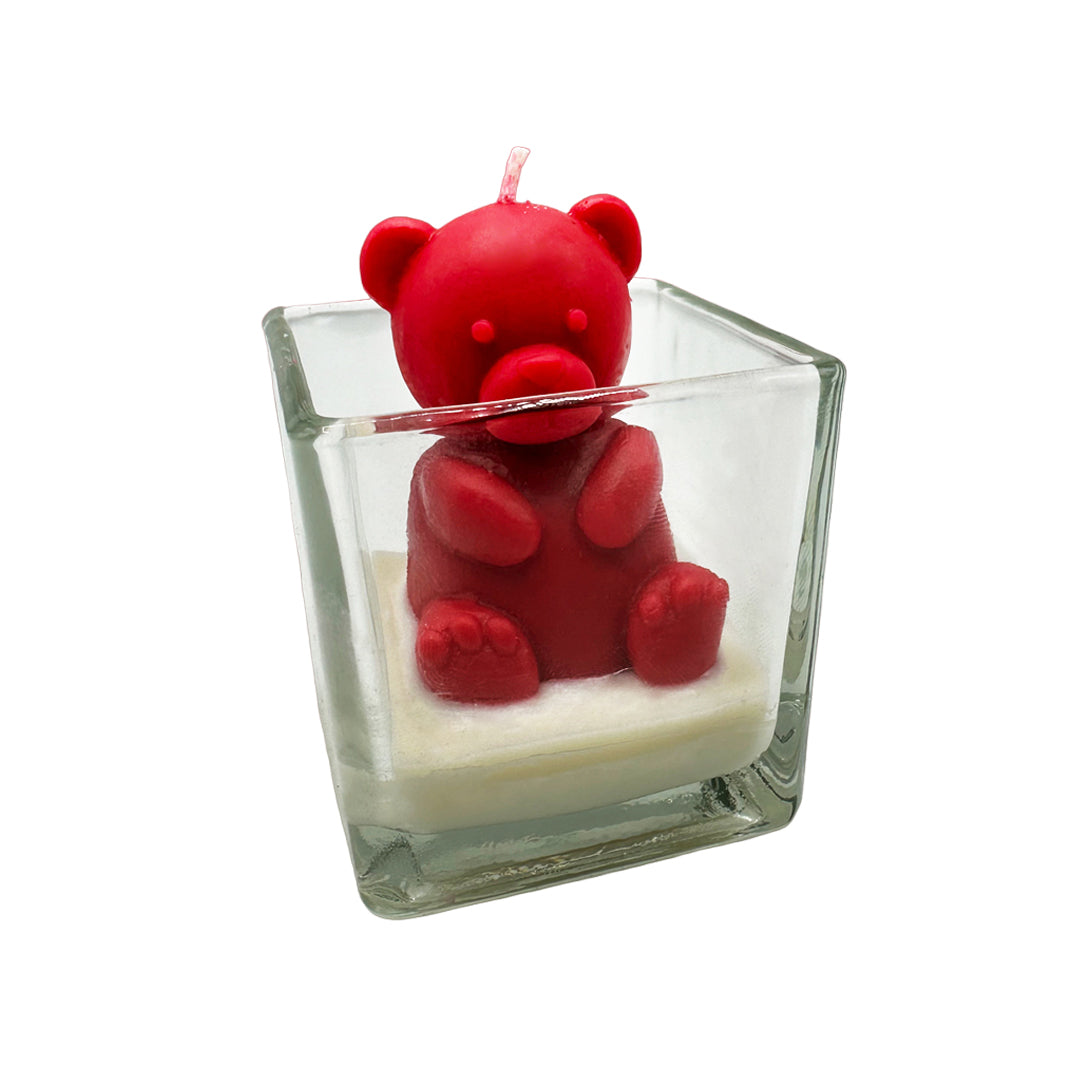 Square Glass Candle, by MonArtist