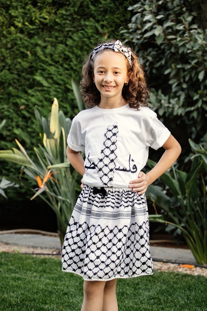 Palestinian Design Kids' Teeshirt plus Skirt Set, by Dimazign