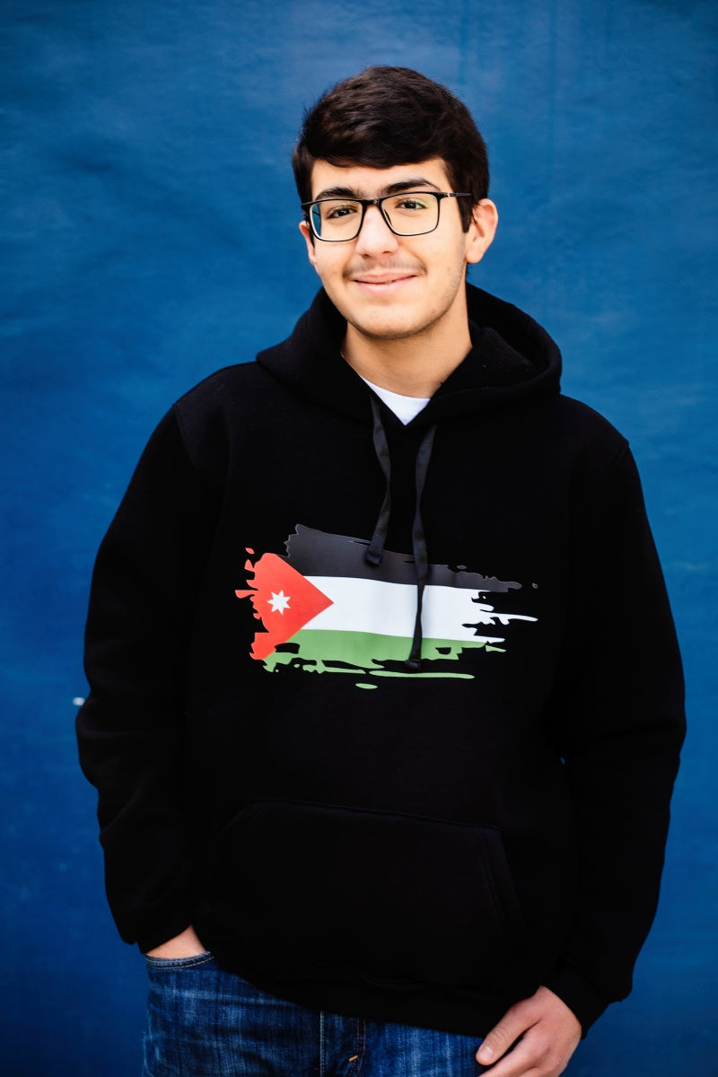 Jordan Flag Print Hoodie, From Re-Mind