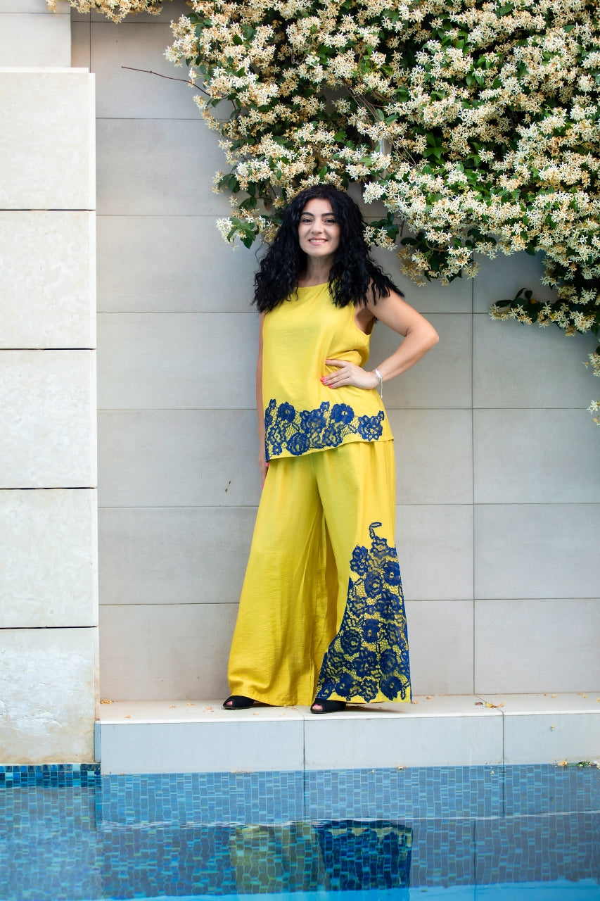 Yellow & Navy Set, From Wisam Collection