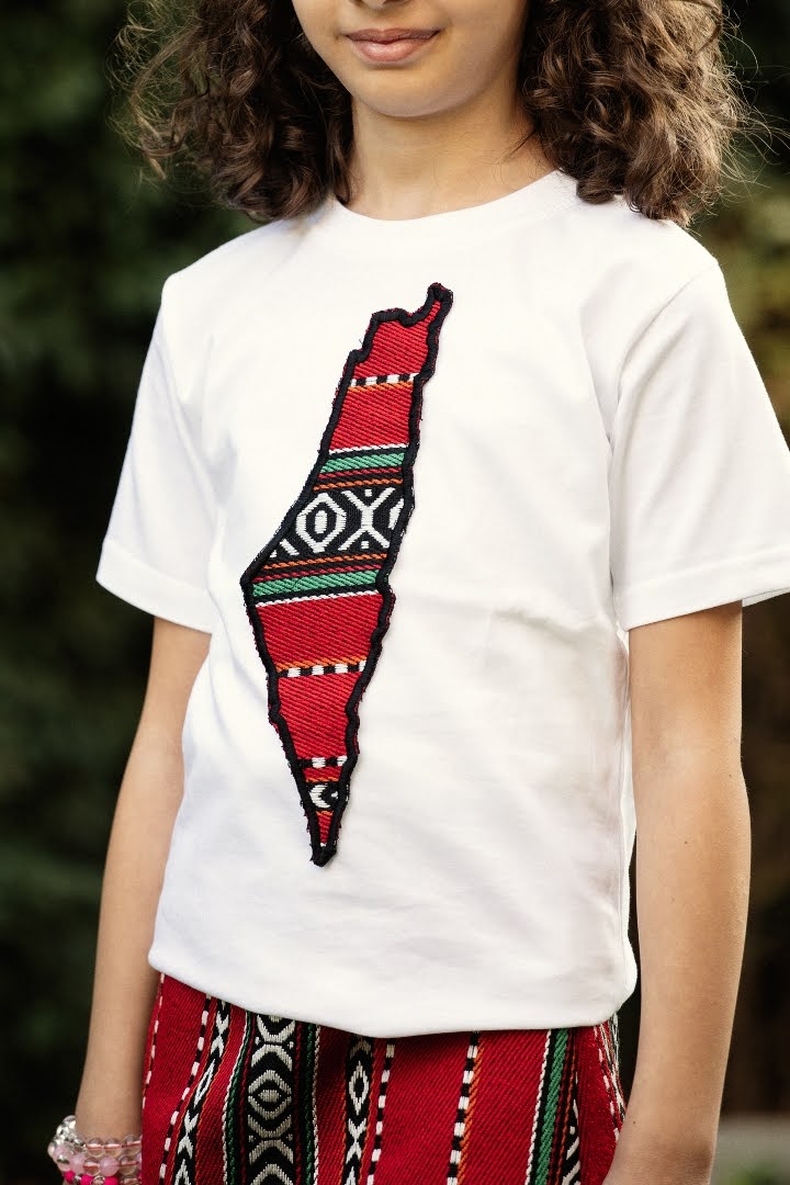 Palestinian Design Kids' Teeshirt with Skirt Set - Virtual Bazaar Jordan