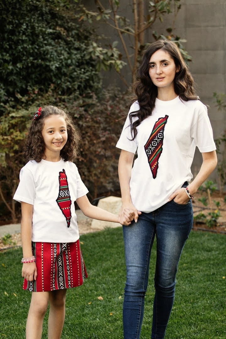 Palestinian Design Kids' Teeshirt with Skirt Set - Virtual Bazaar Jordan