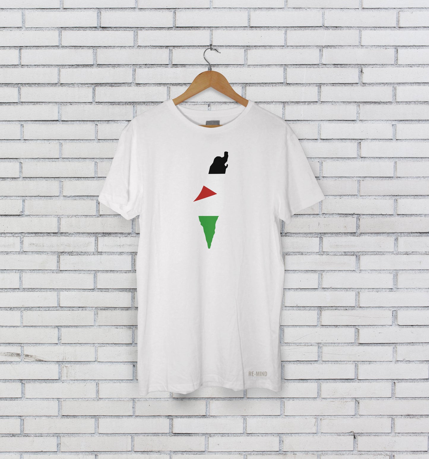 Palestine Map Teeshirt, by Re-Mind