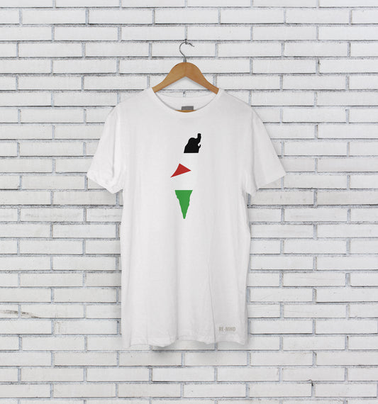 Palestine Map Teeshirt, by Re-Mind