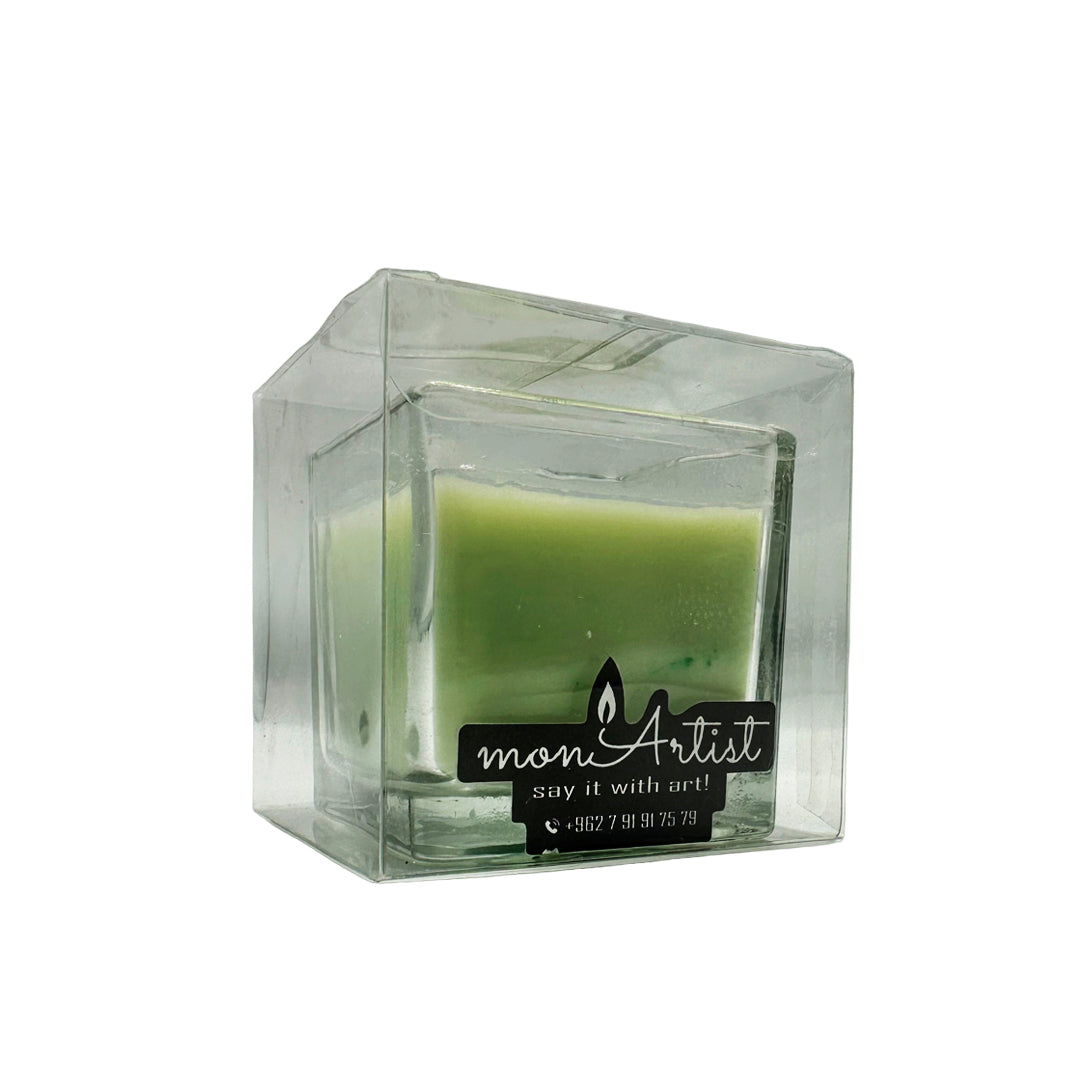 Square Glass Candle, From MonArtist