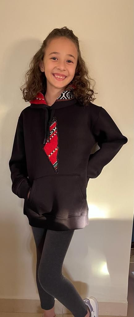 Palestinian Design Kids' Hoodie, by Dimazign