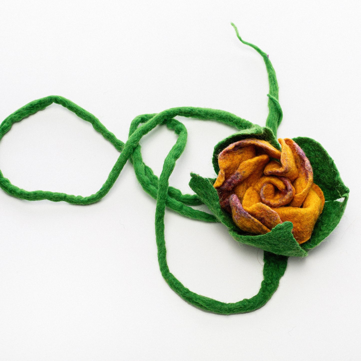 Wetfelted Flower Accessory for Head Or Neck, By Wooolbox