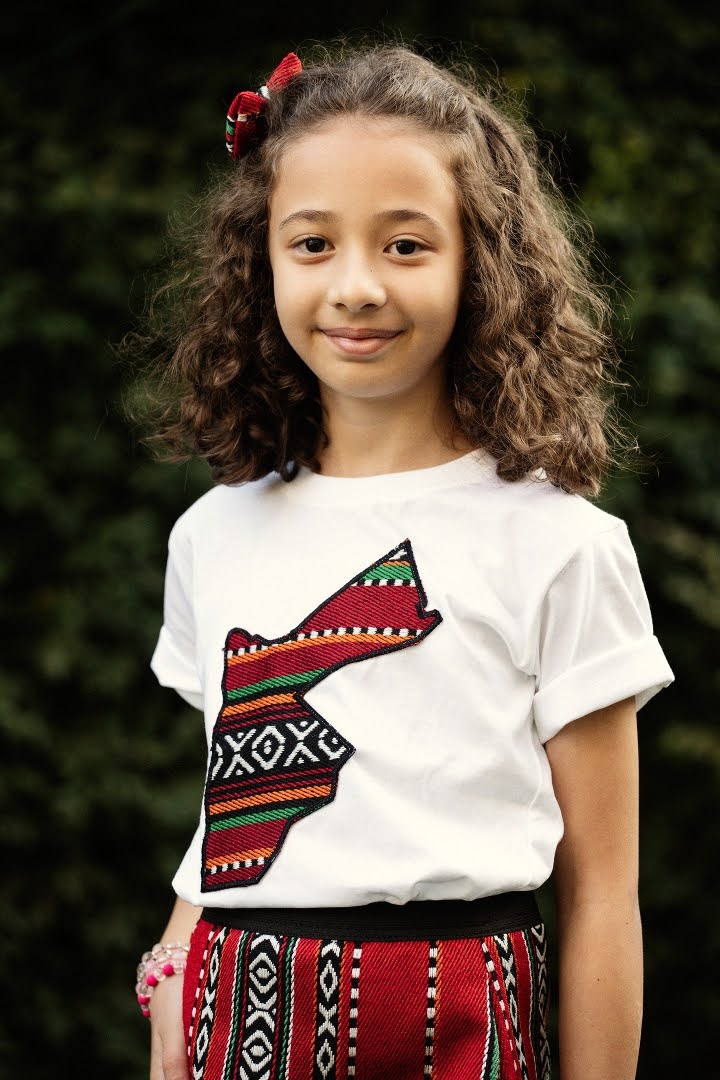 Jordanian Design Kids' Teeshirt with Skirt Eet, by Dimazign