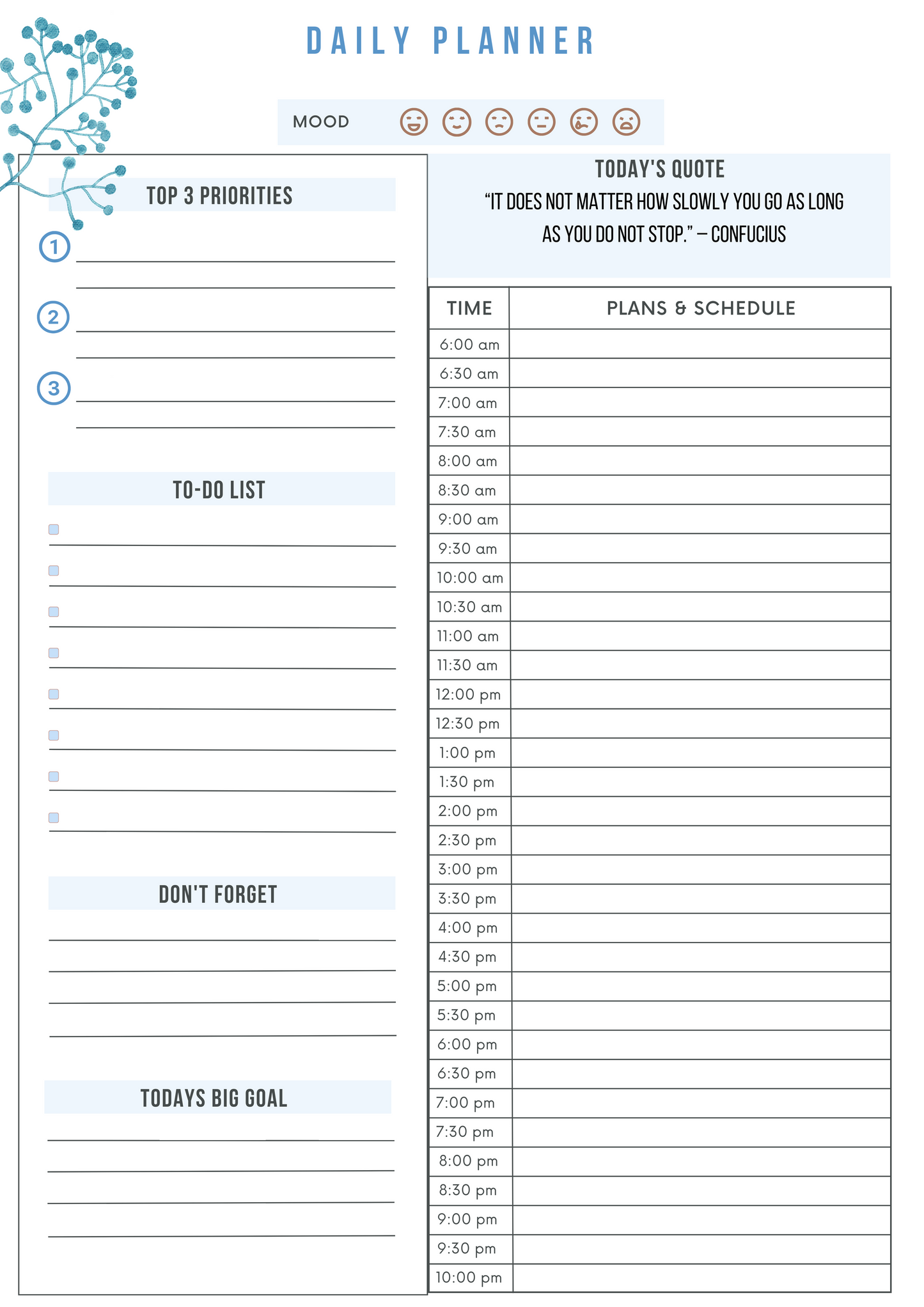 Monthly Planner, by The Bright Side