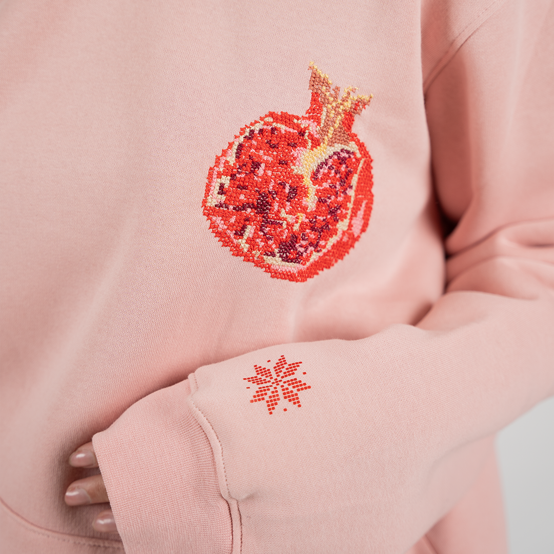 Rumman Hoodie (pomegranate)