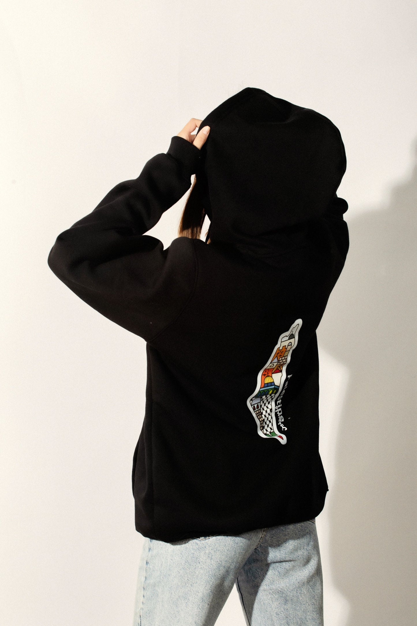 Palestinian print Hoodie, by Re-Mind