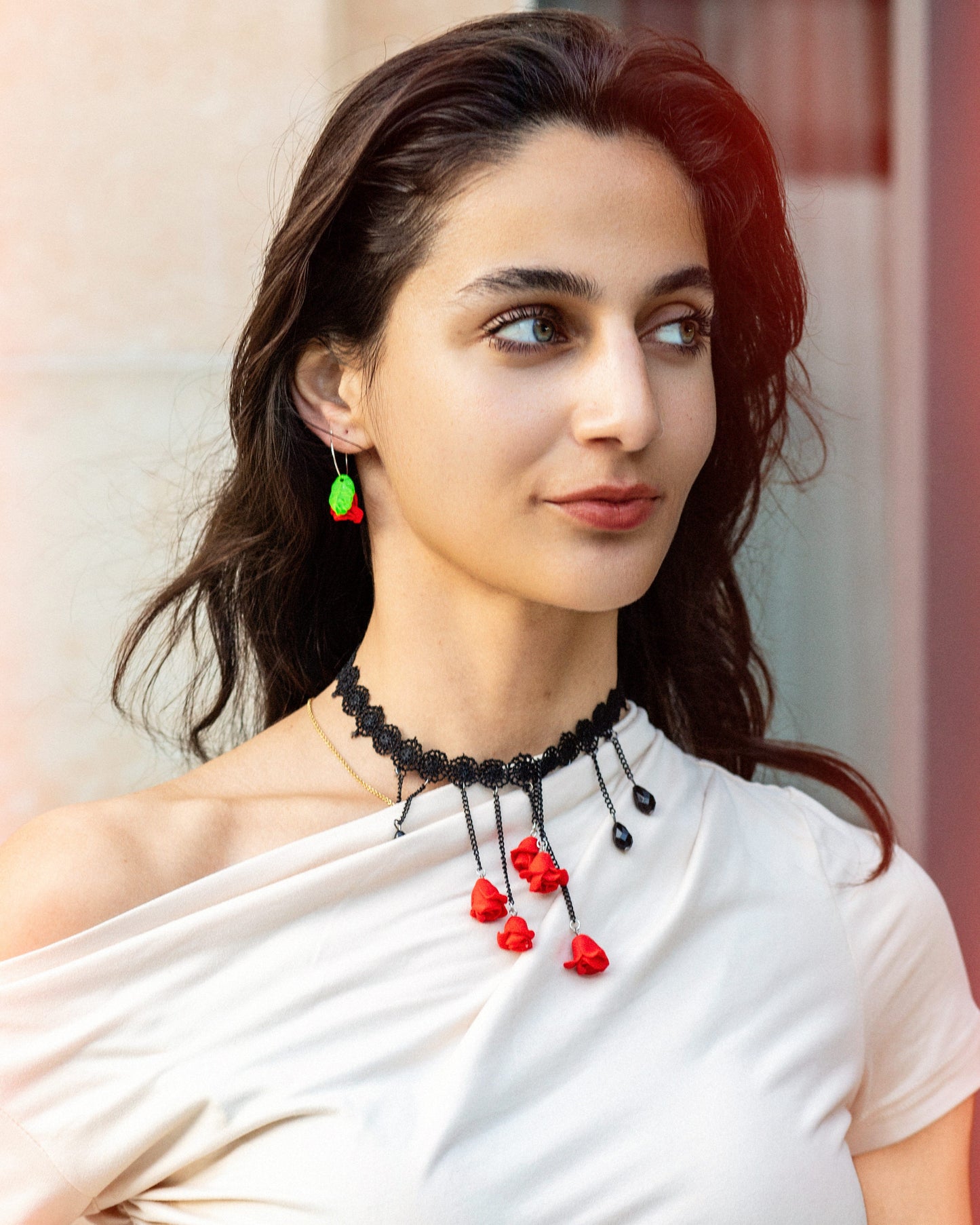 Velvet Rose Necklace