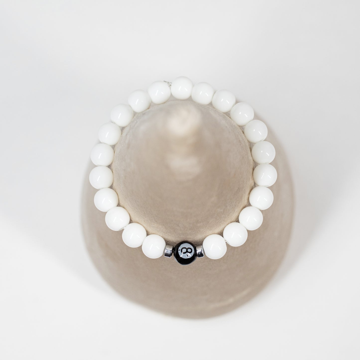 Men’s White Onyx Bracelet, by Beadazzled