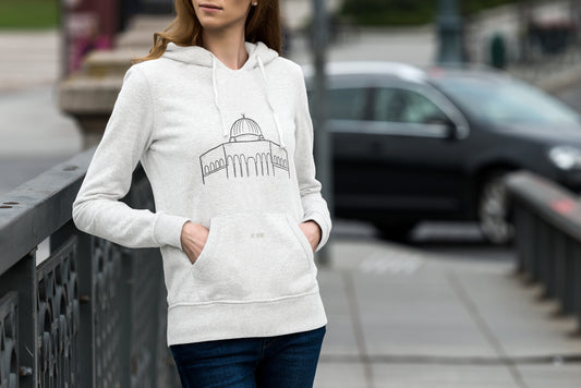 Palestine Al Aqsa print Hoodie, by Re-Mind