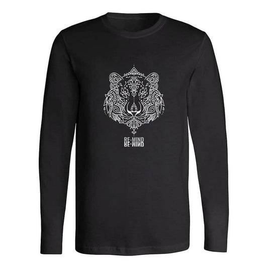 'Tiger Mandala' long sleeve tee-shirt, by Re-Mind'