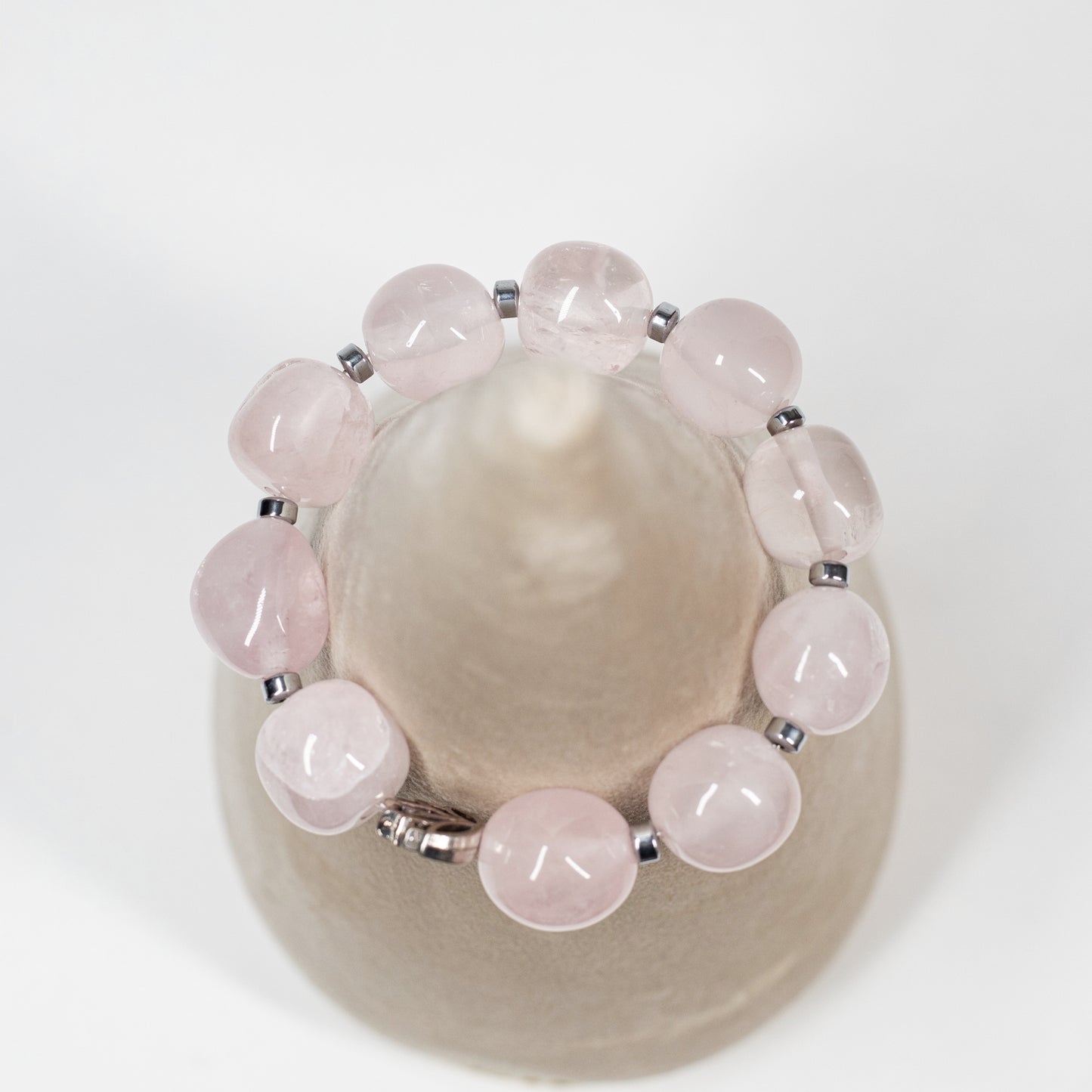 Chunky Rose Quartz Bracelet