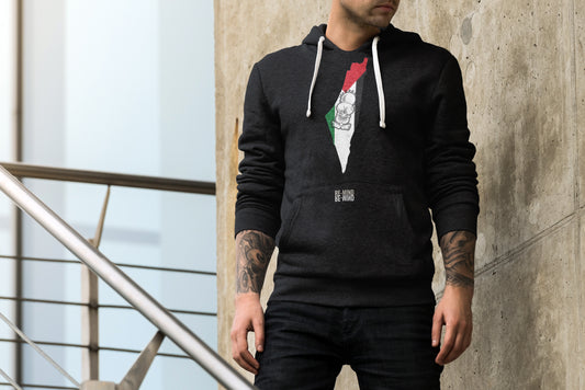 Palestinian print Hoodie, by Re-Mind