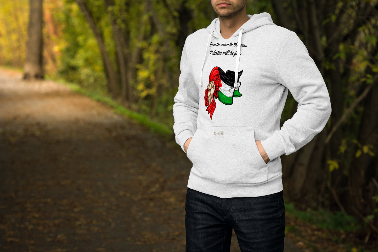 Palestinian print Hoodie, by Re-Mind