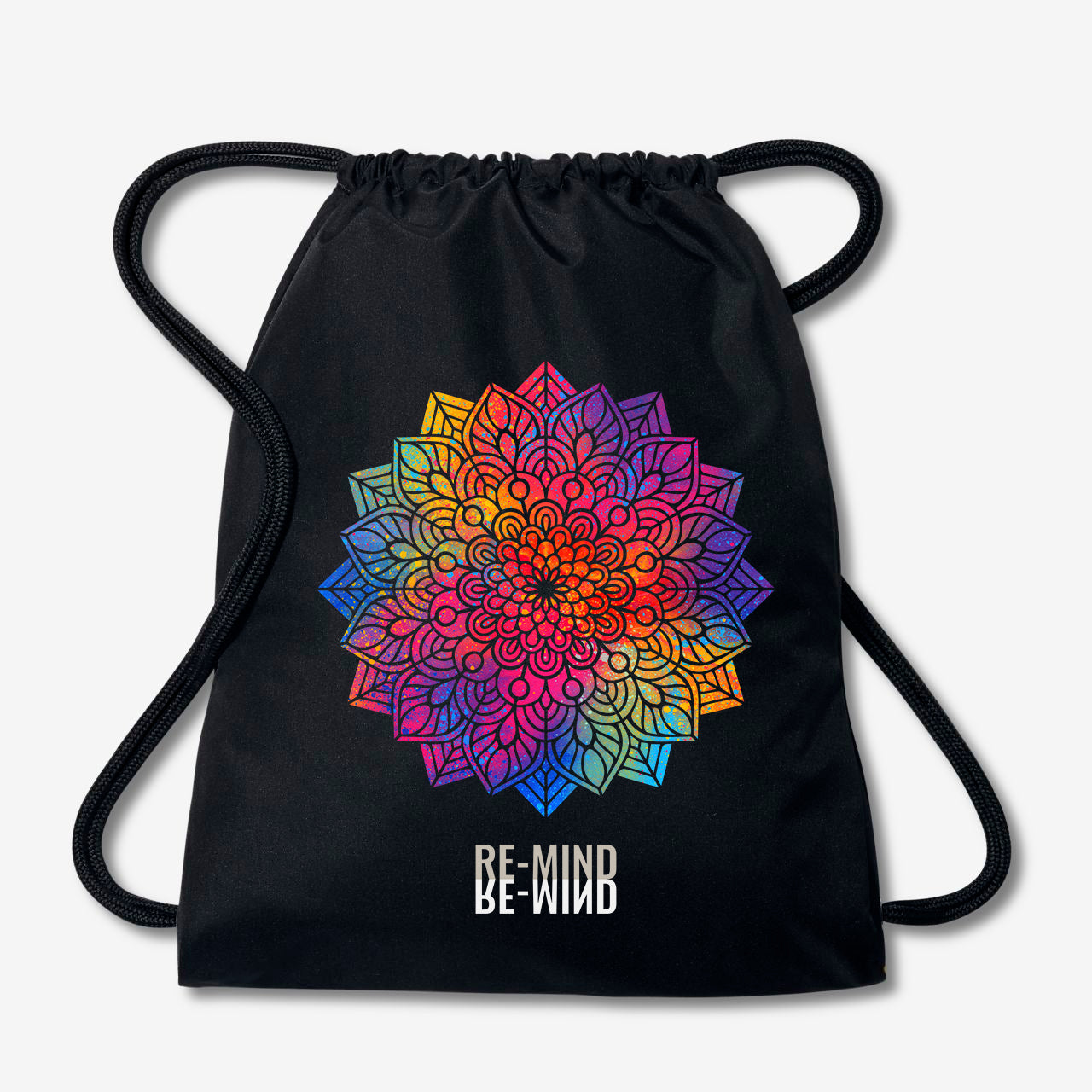 'Rainbow Mandala' Gym Bag, by Re-Mind'