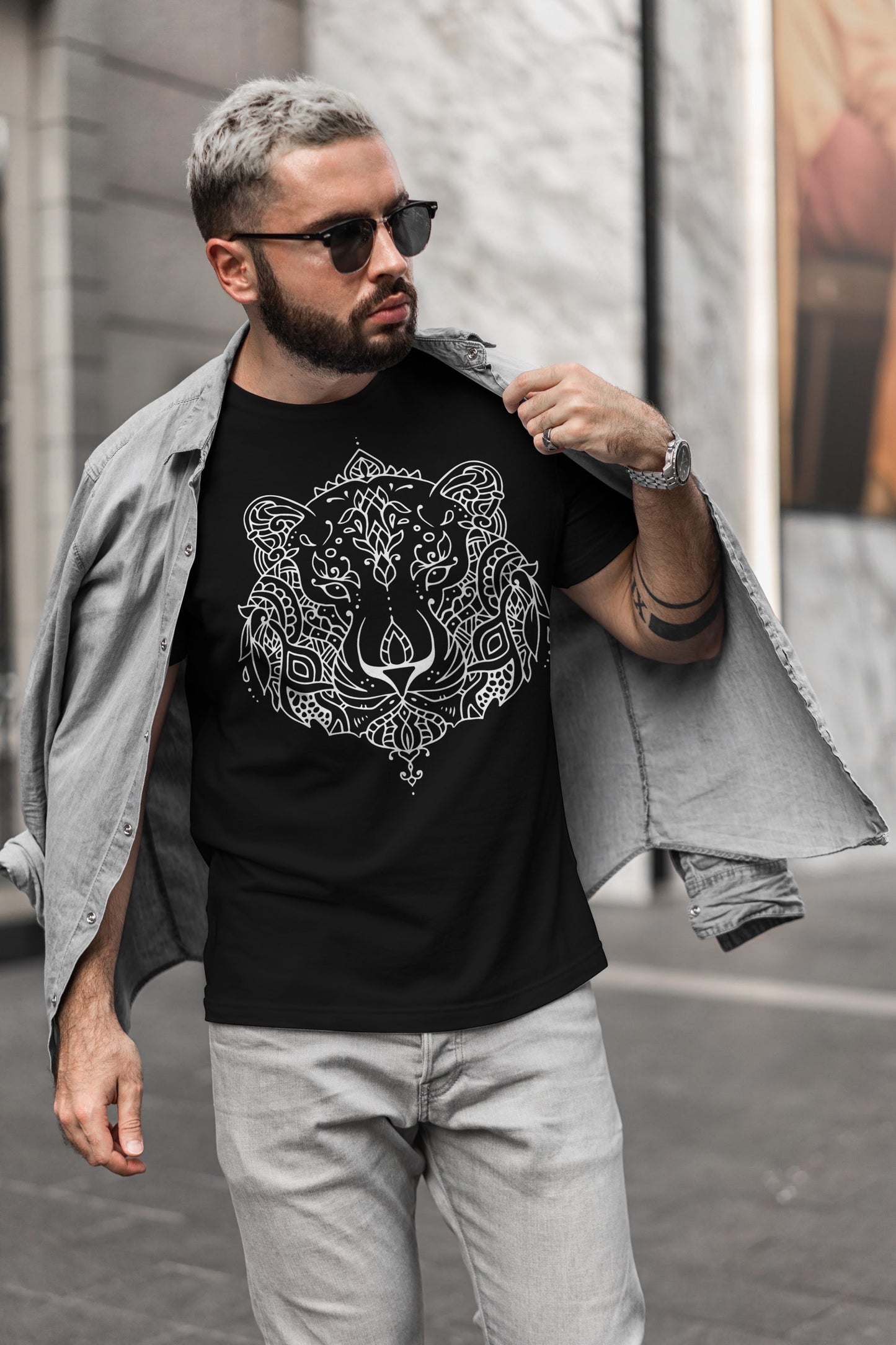 Tiger Mandala Teeshirt, by Re-Mind