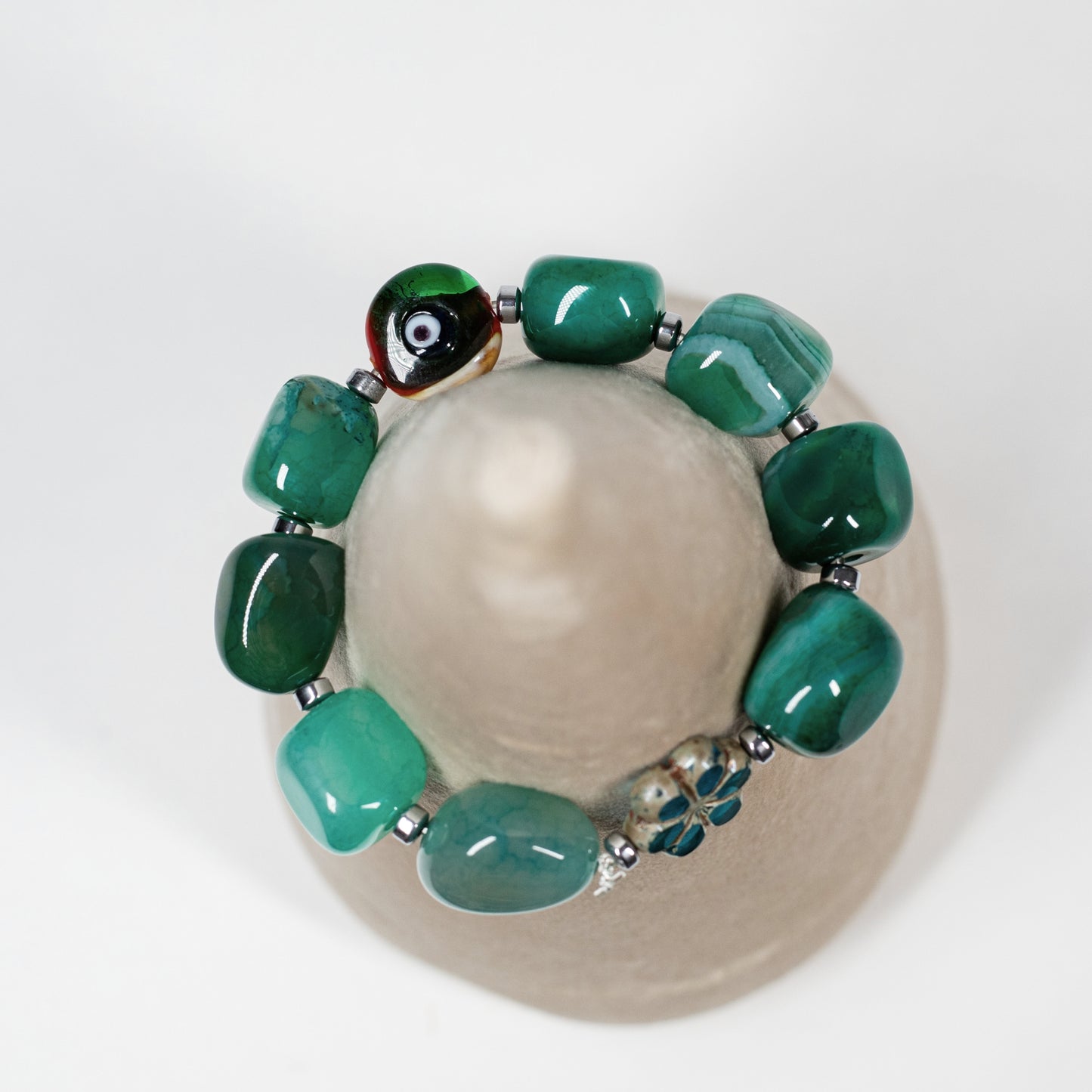 Chunky Bracelet, Agate, by Beadazzled