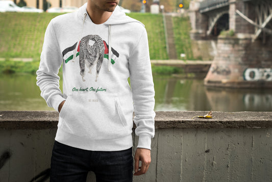 Palestinian print Hoodie, by Re-Mind