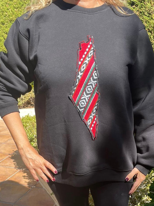 Palestinian Design Sweatshirt, by Dimazign