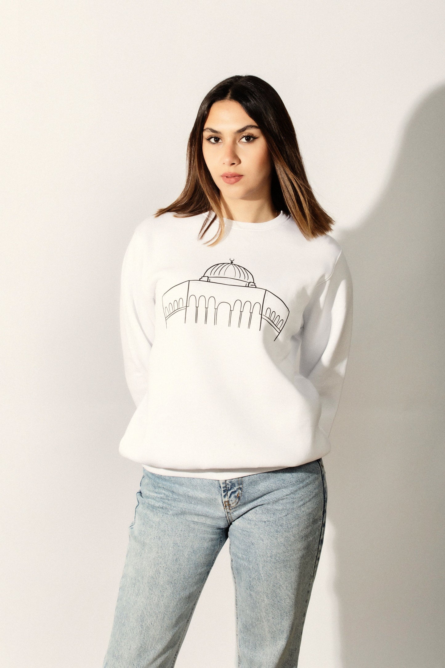 Palestinian Print Sweatshirt, by Re-Mind