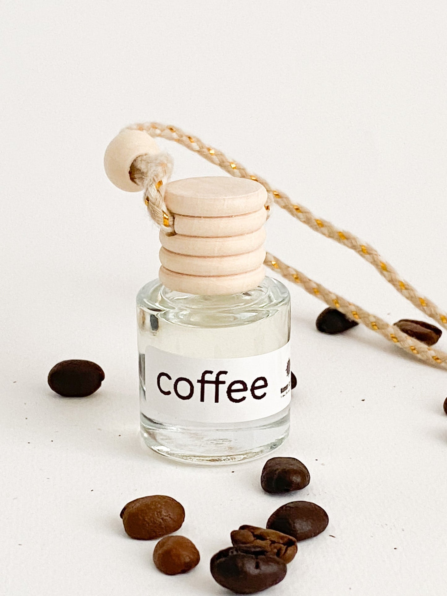 Coffee Candle and Car Perfume Set