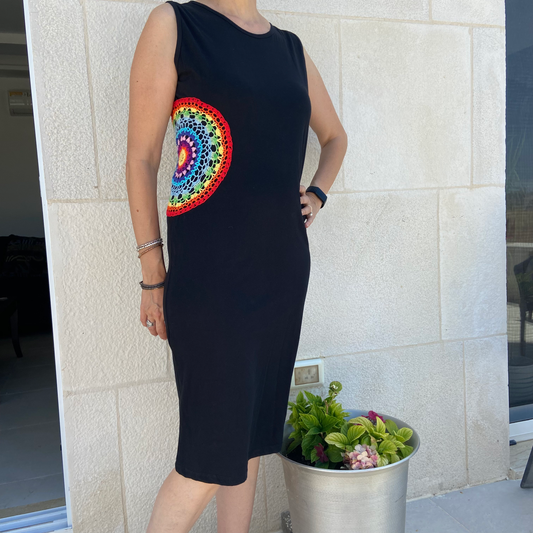 Colorful Mandala Dress, by Nabila's Creations