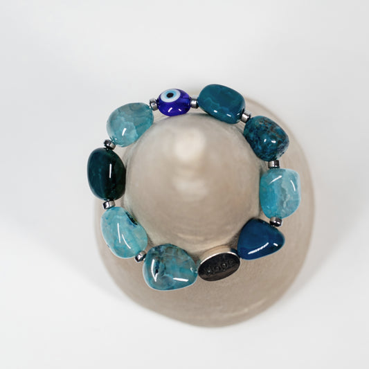 Chunky Bracelet, Agate, by Beadazzled