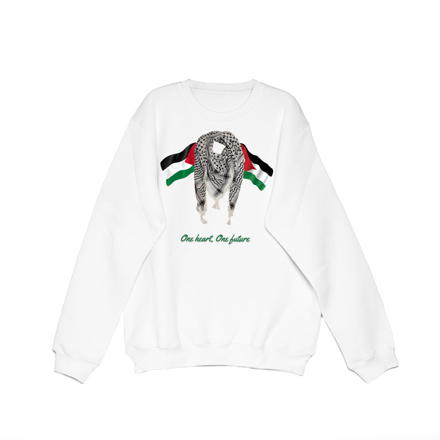 Palestinian Print Sweatshirt, by Re-Mind