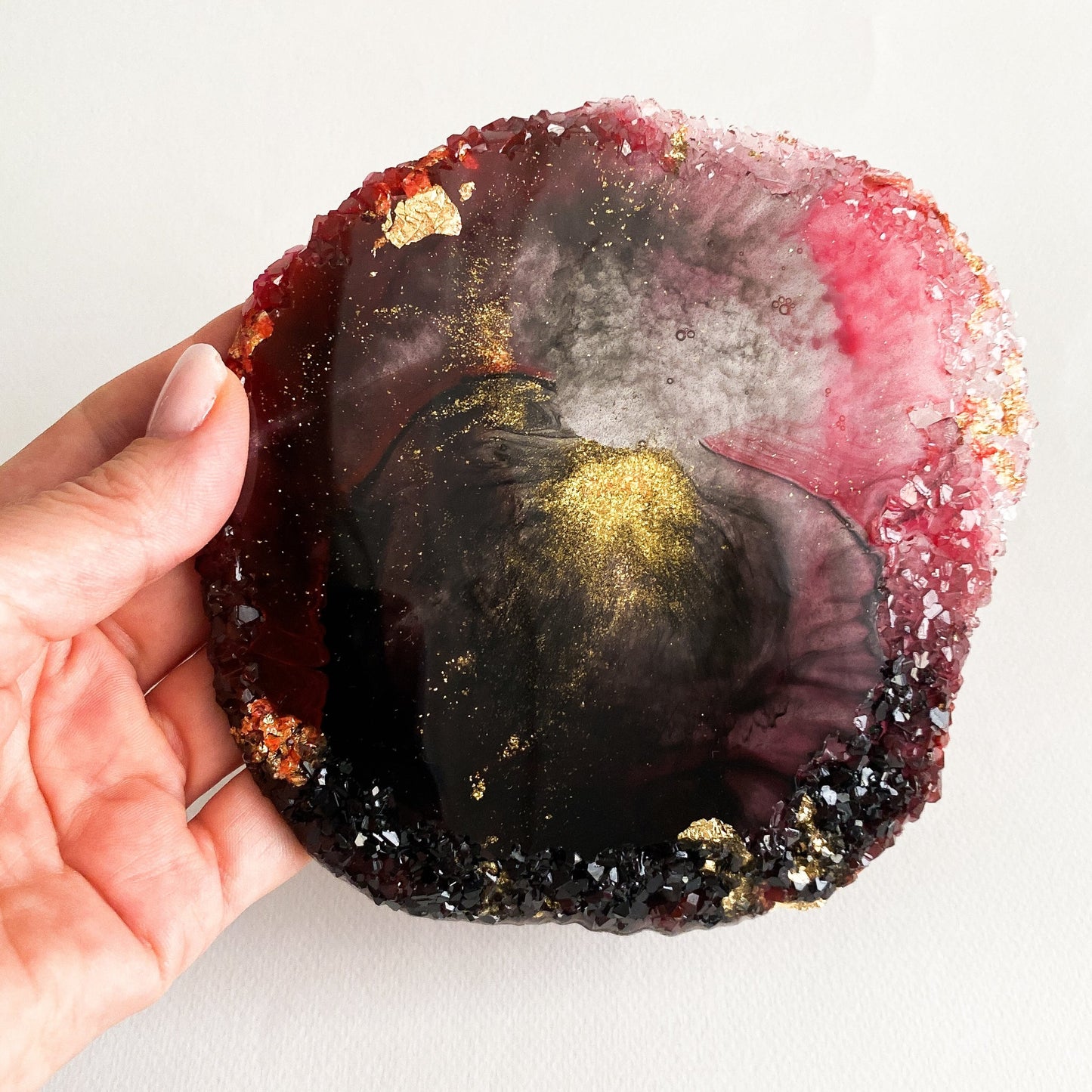 Resin Coaster, Pomegranate Collection