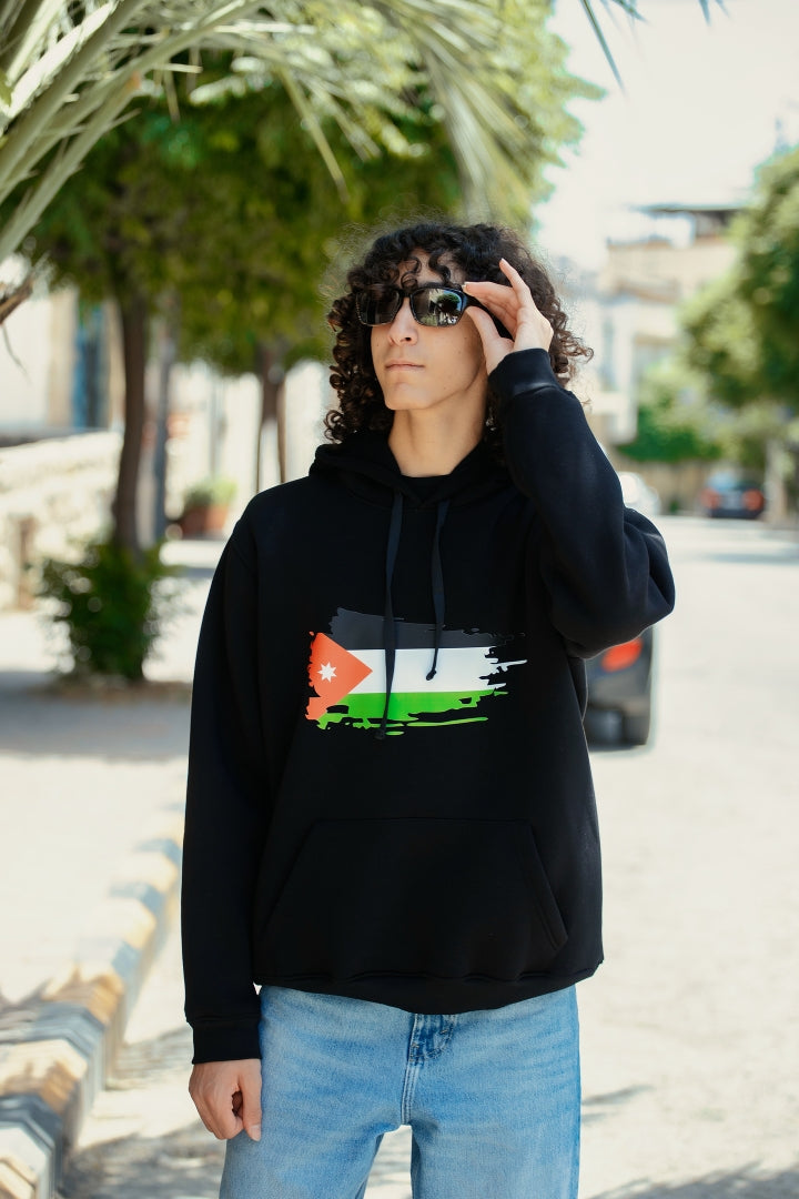 Jordan Flag Print Hoodie, From Re-Mind