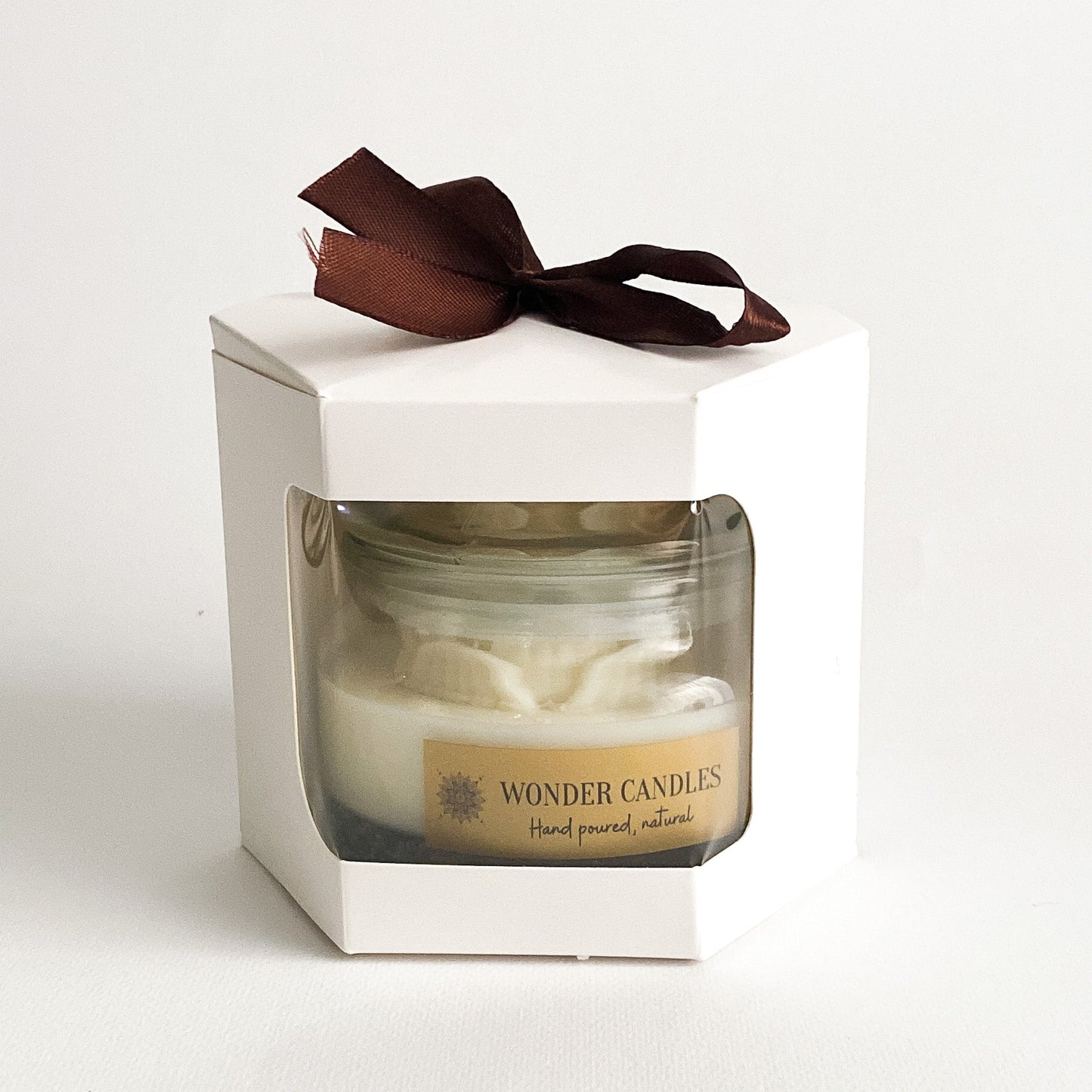 Serenity Candle, White Stone, Cinnamon with Peppermint