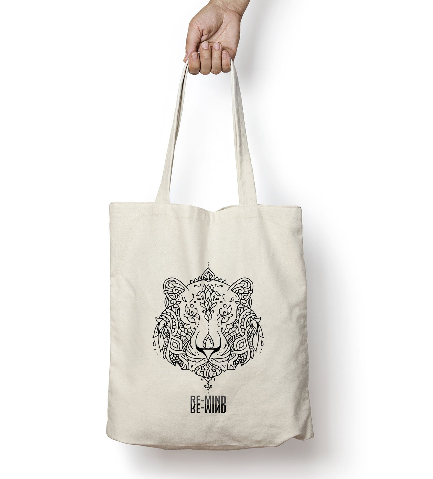 'Tiger Mandala' tote bag, by Re-Mind'