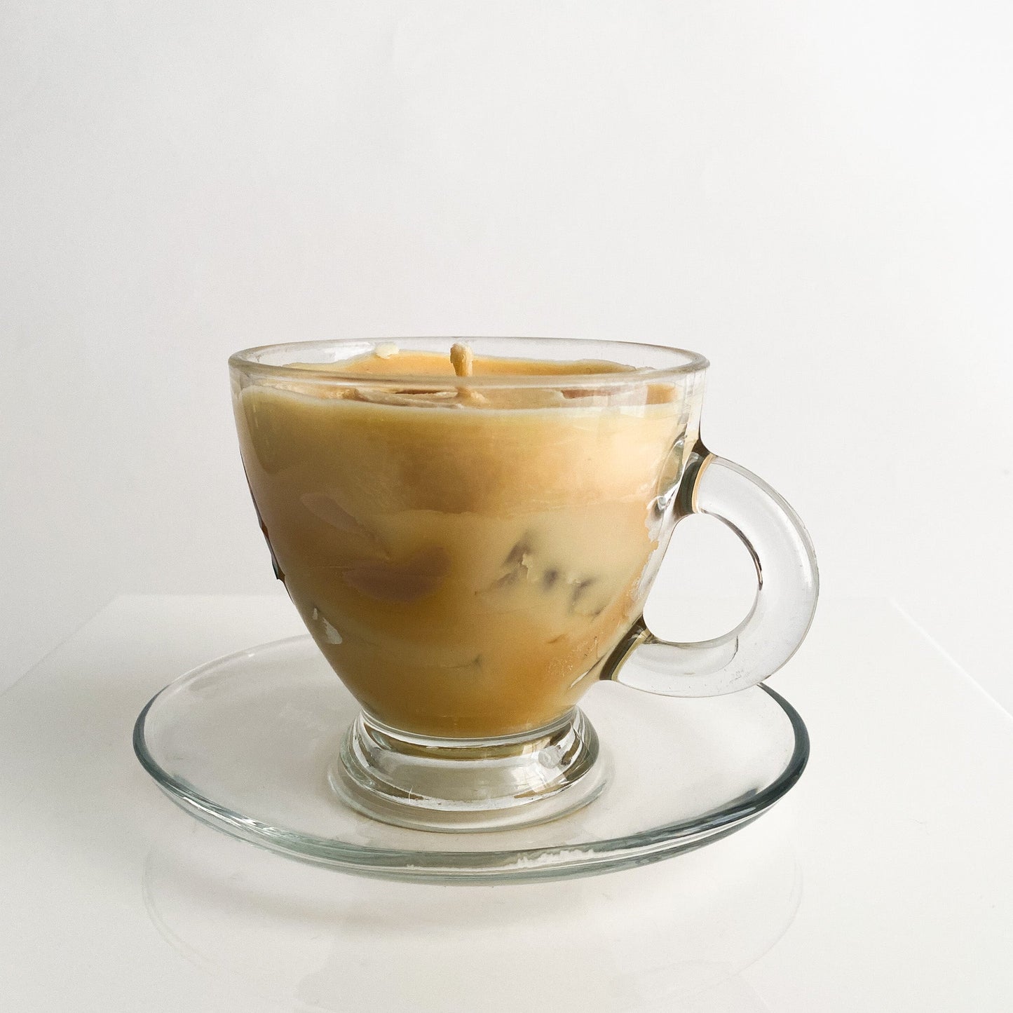 Iced Coffee Candle, Cup with Plate