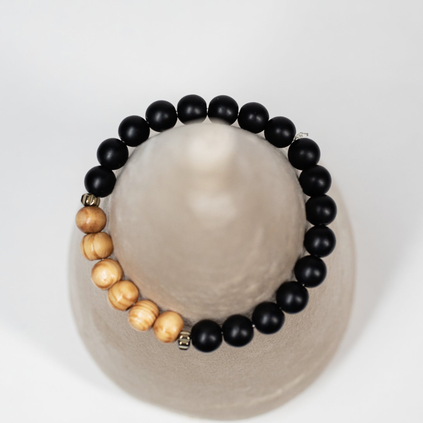 Men’s Lava with Wood Bracelet - Virtual Bazaar Jordan