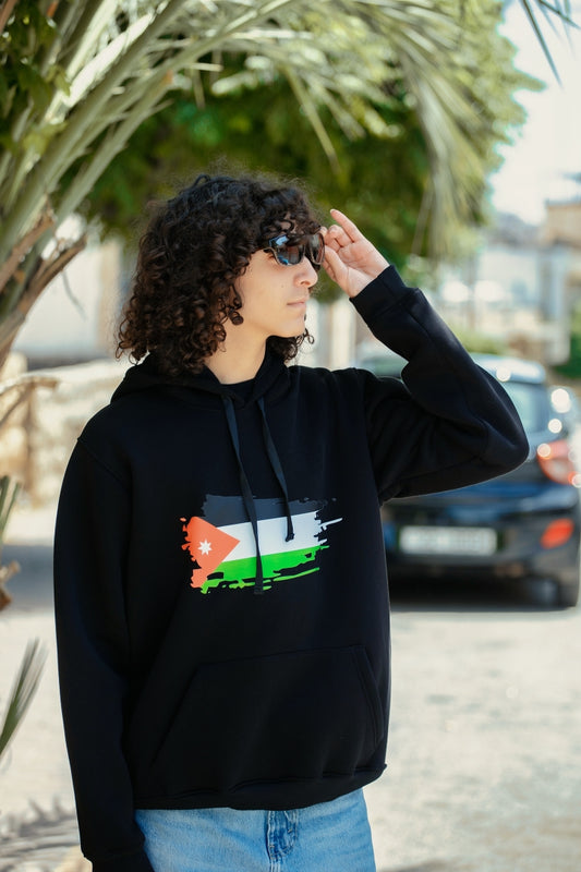 Jordan Flag Print Hoodie, From Re-Mind