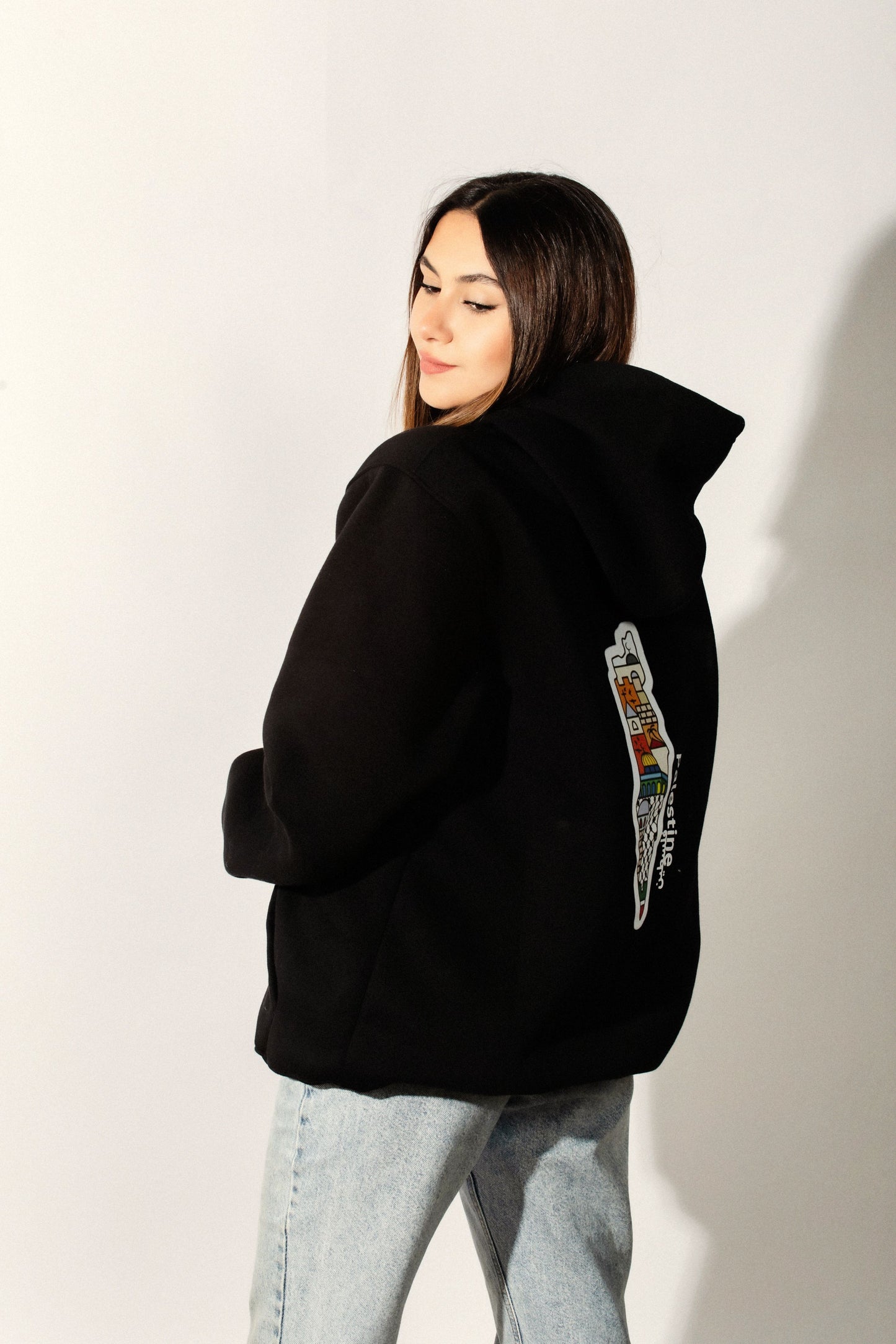 Palestinian print Hoodie, by Re-Mind