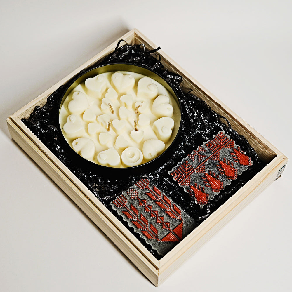 Gift Set with Big Candle and Soaps, by WOW Shop