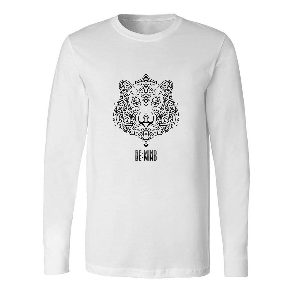 'Tiger Mandala' long sleeve tee-shirt, by Re-Mind'